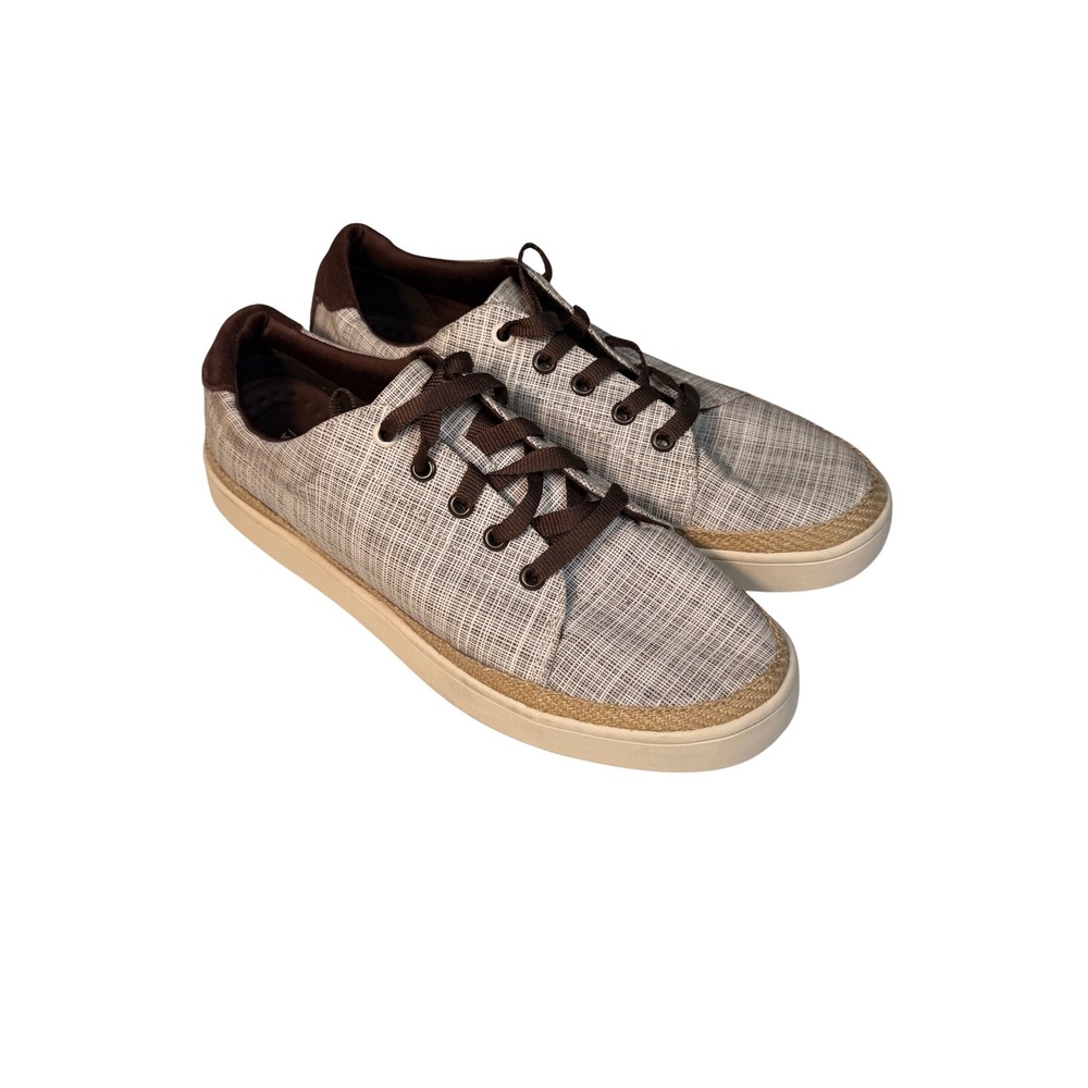Koolaburra by UGG Women's Size 9.5 Casual Lace Up Espadrille‎ Sneakers Tan White